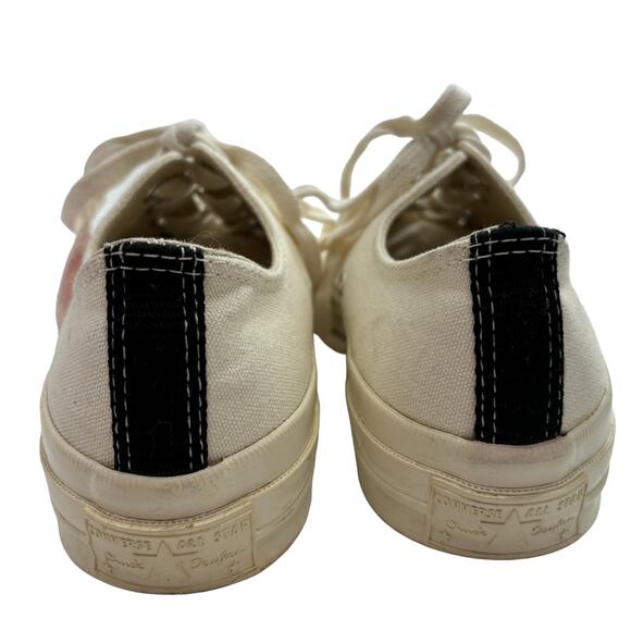 Converse x PLAY COMME DES GARÇONS CDG Play Low Off White Sneakers - Picture 9 of 12